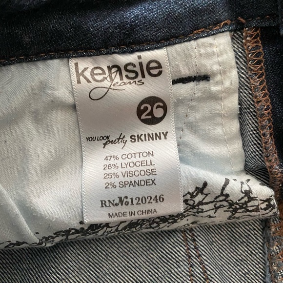 Kenzie Effortless Mid Rise Dark Wash Jeans / 26 - Picture 9 of 10